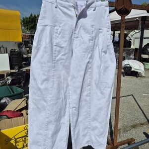 White High-Waisted Skirt